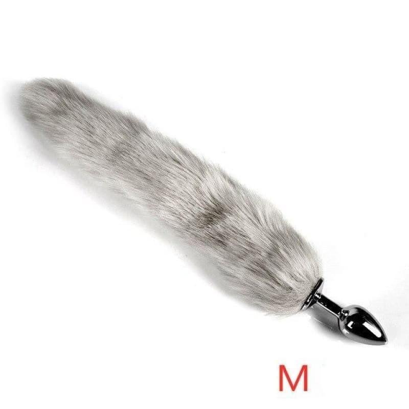 Plug Anal Queue De Renard Noir Style Rosebud - Métal - Tailles S, M, L - Sex Toy Neuf