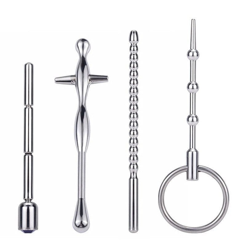 Plug Anal Avec Chaînette Et Style Fouet – Sex Toy Métal, Style Rosebud, Neuf Avec Emballage