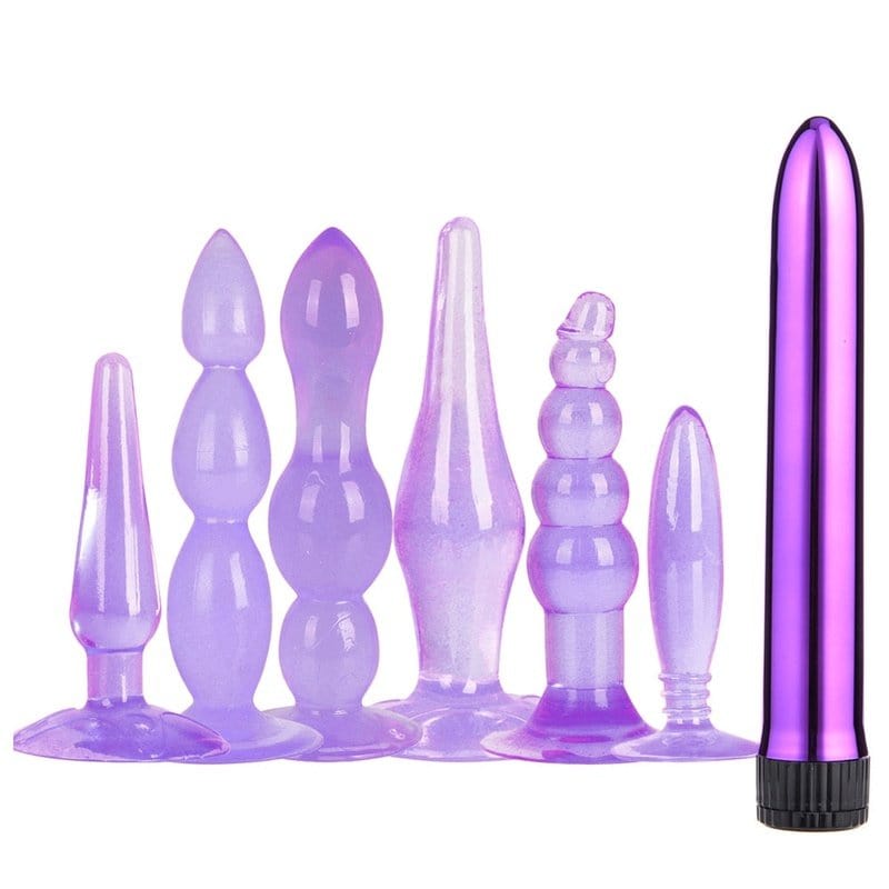 Coffret plug anal silicone avec vibro | Tushy Toys