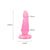 Gode anal courbé Thump-It Silicone Rose / Pointe