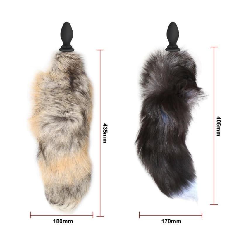 Plug Anal Avec Queue En Peluche - Gode Anal Noir, Jeu Couple, Accessoire érotique Neuf