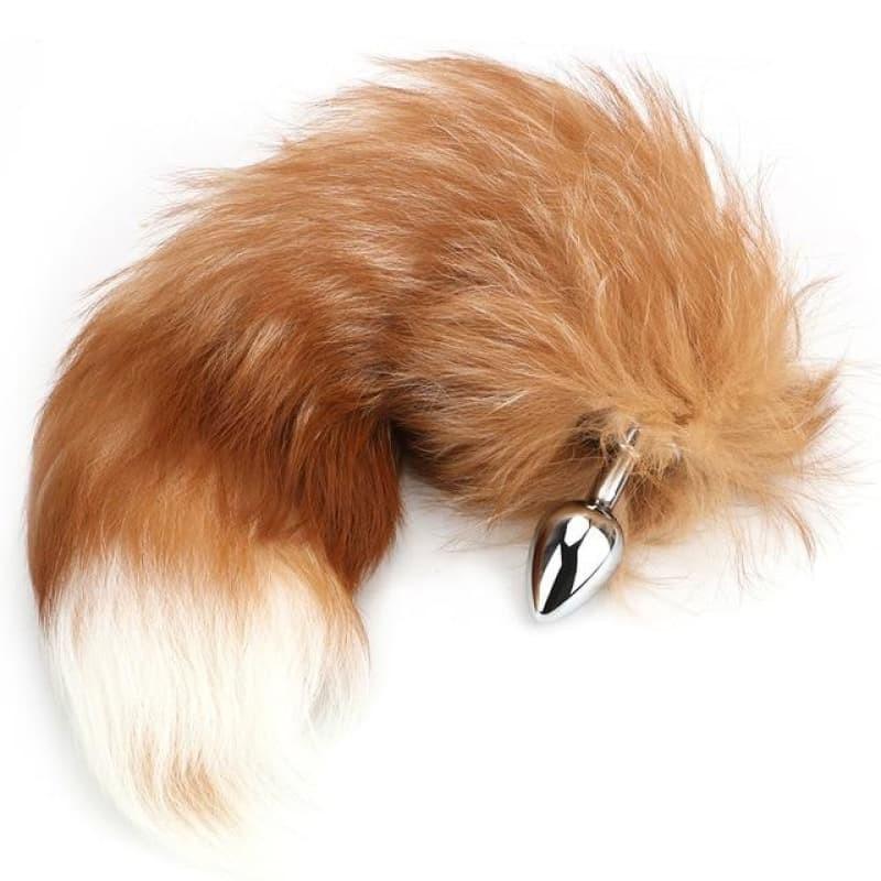 queue de renard plug anal Brown - Plug Anal Queue De Renard Avec Épingle À Cheveux Bdsm, Jouet Sexuel  En Métal, Pour Femme Et Homme, Co main image 0